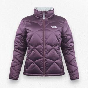 The North Face Plum Purple 550 Down Puffer Style Jacket Size Large F08 A11S